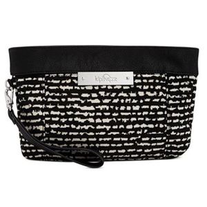 Chenille Mix Print Oversize Wristlet Clutch